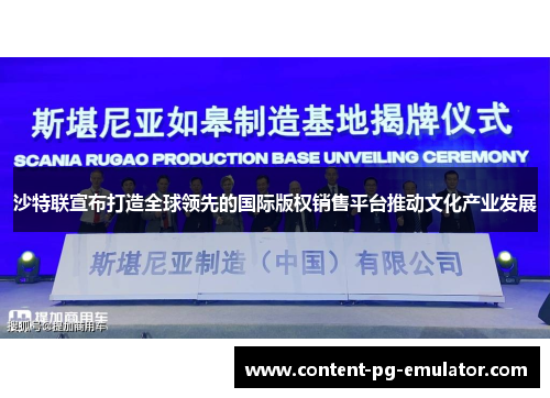 沙特联宣布打造全球领先的国际版权销售平台推动文化产业发展